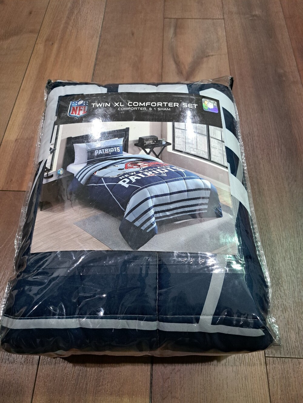 New England Patriots Twin XL Comforter Set - Multicolor 2 Pc Bedding